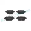 Jeu de 4 plaquettes de frein arrière RAP BRAKES R-P0611 - Visuel 1