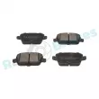 Jeu de 4 plaquettes de frein arrière RAP BRAKES R-P0611 - Visuel 2