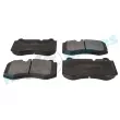 Jeu de 4 plaquettes de frein avant RAP BRAKES R-P0612 - Visuel 2