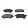 Jeu de 4 plaquettes de frein avant RAP BRAKES R-P0615 - Visuel 2