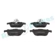 Jeu de 4 plaquettes de frein arrière RAP BRAKES R-P0617 - Visuel 1