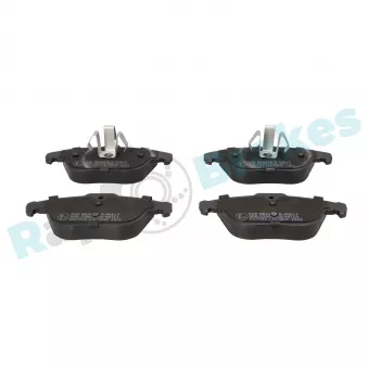 Jeu de 4 plaquettes de frein arrière RAP BRAKES R-P0617