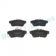 Jeu de 4 plaquettes de frein arrière RAP BRAKES R-P0619 - Visuel 1