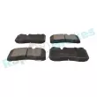 Jeu de 4 plaquettes de frein avant RAP BRAKES R-P0621 - Visuel 2