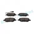 Jeu de 4 plaquettes de frein avant RAP BRAKES R-P0624 - Visuel 3