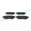 Jeu de 4 plaquettes de frein avant RAP BRAKES R-P0625 - Visuel 1