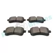 Jeu de 4 plaquettes de frein arrière RAP BRAKES R-P0626 - Visuel 3