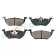 Jeu de 4 plaquettes de frein arrière RAP BRAKES R-P0632 - Visuel 2