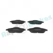 Jeu de 4 plaquettes de frein avant RAP BRAKES R-P0639 - Visuel 1