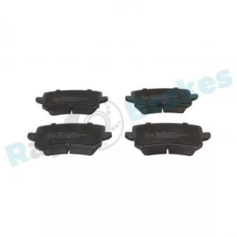 Jeu de 4 plaquettes de frein arrière RAP BRAKES R-P0641
