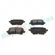 Jeu de 4 plaquettes de frein arrière RAP BRAKES R-P0641 - Visuel 2