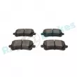 Jeu de 4 plaquettes de frein arrière RAP BRAKES R-P0641 - Visuel 3