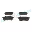 Jeu de 4 plaquettes de frein arrière RAP BRAKES R-P0643 - Visuel 1