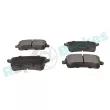 Jeu de 4 plaquettes de frein arrière RAP BRAKES R-P0643 - Visuel 2