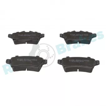 Jeu de 4 plaquettes de frein arrière RAP BRAKES R-P0644