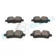 Jeu de 4 plaquettes de frein arrière RAP BRAKES R-P0644 - Visuel 3