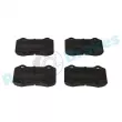 Jeu de 4 plaquettes de frein avant RAP BRAKES R-P0647 - Visuel 1