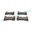 Jeu de 4 plaquettes de frein arrière RAP BRAKES R-P0650 - Visuel 3