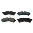 Jeu de 4 plaquettes de frein arrière RAP BRAKES R-P0655 - Visuel 2