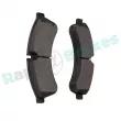 Jeu de 4 plaquettes de frein arrière RAP BRAKES R-P0655 - Visuel 3