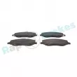 Jeu de 4 plaquettes de frein avant RAP BRAKES R-P0656 - Visuel 1
