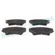 Jeu de 4 plaquettes de frein avant RAP BRAKES R-P0658 - Visuel 1
