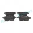 Jeu de 4 plaquettes de frein arrière RAP BRAKES R-P0661 - Visuel 1