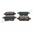 Jeu de 4 plaquettes de frein arrière RAP BRAKES R-P0661 - Visuel 2