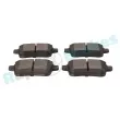 Jeu de 4 plaquettes de frein arrière RAP BRAKES R-P0661 - Visuel 3