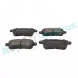 Jeu de 4 plaquettes de frein arrière RAP BRAKES R-P0666 - Visuel 2