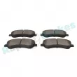 Jeu de 4 plaquettes de frein avant RAP BRAKES R-P0672 - Visuel 3