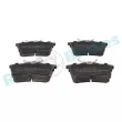 Jeu de 4 plaquettes de frein arrière RAP BRAKES R-P0673 - Visuel 1