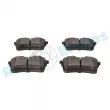 Jeu de 4 plaquettes de frein arrière RAP BRAKES R-P0673 - Visuel 3