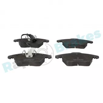 Jeu de 4 plaquettes de frein avant RAP BRAKES R-P0677