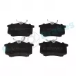 Jeu de 4 plaquettes de frein arrière RAP BRAKES R-P0683 - Visuel 1