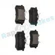 Jeu de 4 plaquettes de frein arrière RAP BRAKES R-P0683 - Visuel 2