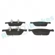 Jeu de 4 plaquettes de frein avant RAP BRAKES R-P0691 - Visuel 1