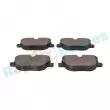 Jeu de 4 plaquettes de frein arrière RAP BRAKES R-P0694 - Visuel 3