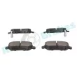 Jeu de 4 plaquettes de frein arrière RAP BRAKES R-P0700 - Visuel 3