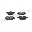 Jeu de 4 plaquettes de frein arrière RAP BRAKES R-P0708 - Visuel 2