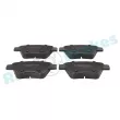 Jeu de 4 plaquettes de frein arrière RAP BRAKES R-P0709 - Visuel 1