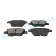 Jeu de 4 plaquettes de frein arrière RAP BRAKES R-P0709 - Visuel 2