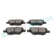 Jeu de 4 plaquettes de frein arrière RAP BRAKES R-P0709 - Visuel 3