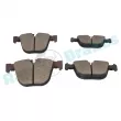 Jeu de 4 plaquettes de frein arrière RAP BRAKES R-P0722 - Visuel 3