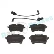 Jeu de 4 plaquettes de frein arrière RAP BRAKES R-P0728 - Visuel 1