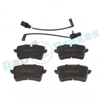 Jeu de 4 plaquettes de frein arrière RAP BRAKES R-P0728
