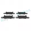 Jeu de 4 plaquettes de frein arrière RAP BRAKES R-P0735 - Visuel 1