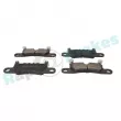 Jeu de 4 plaquettes de frein arrière RAP BRAKES R-P0735 - Visuel 2
