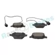 Jeu de 4 plaquettes de frein arrière RAP BRAKES R-P0741 - Visuel 2