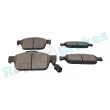 Jeu de 4 plaquettes de frein avant RAP BRAKES R-P0746 - Visuel 3